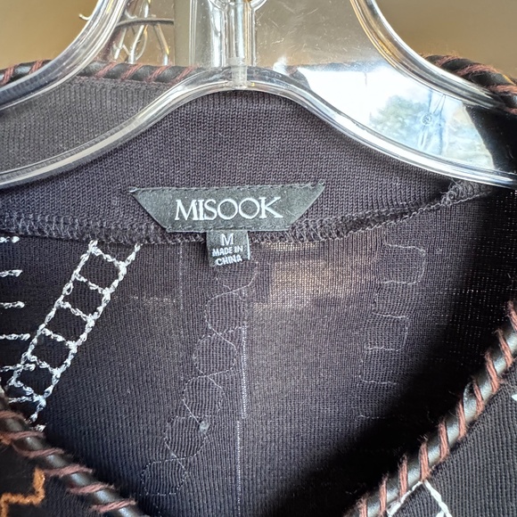 Misook Ladies Embroidered Knit Jacket, Size Medium, EUC - Picture 4 of 7